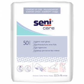 SENI: GANTS DE TOILETTES PAQUET DE 50